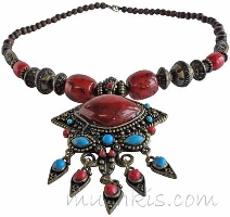 Indian ethnic necklace - click here for large view